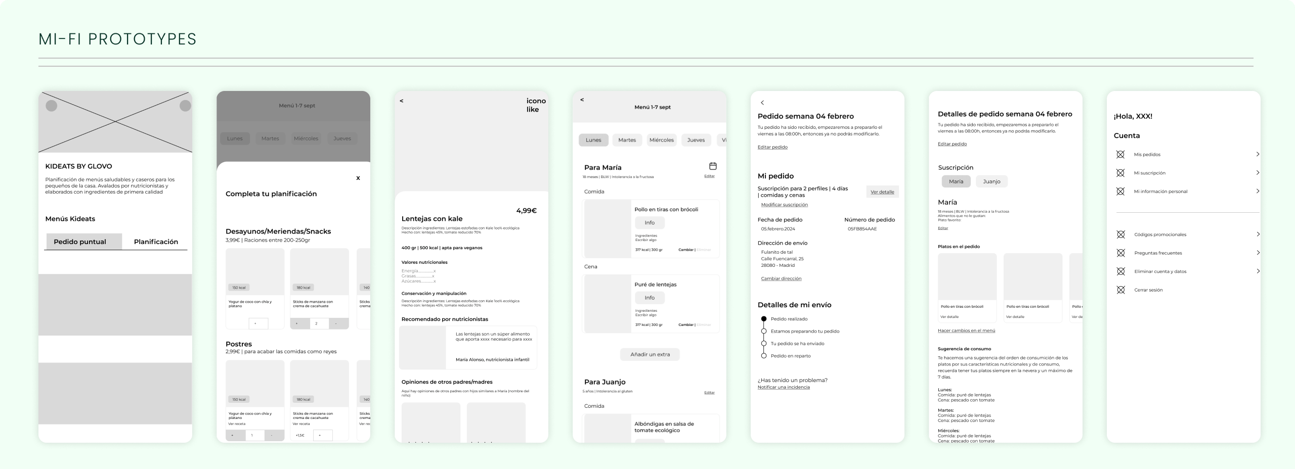 KidEats mi-fi prototypes